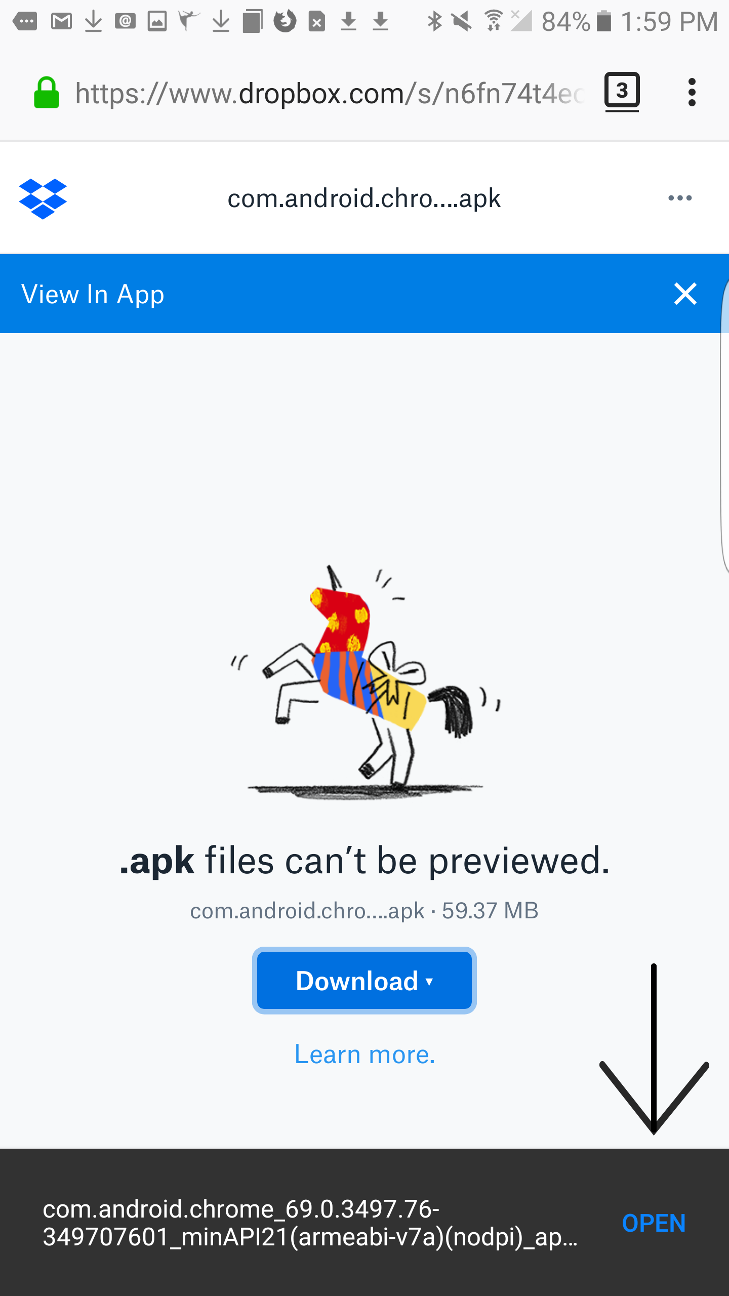 Android chrome doesn